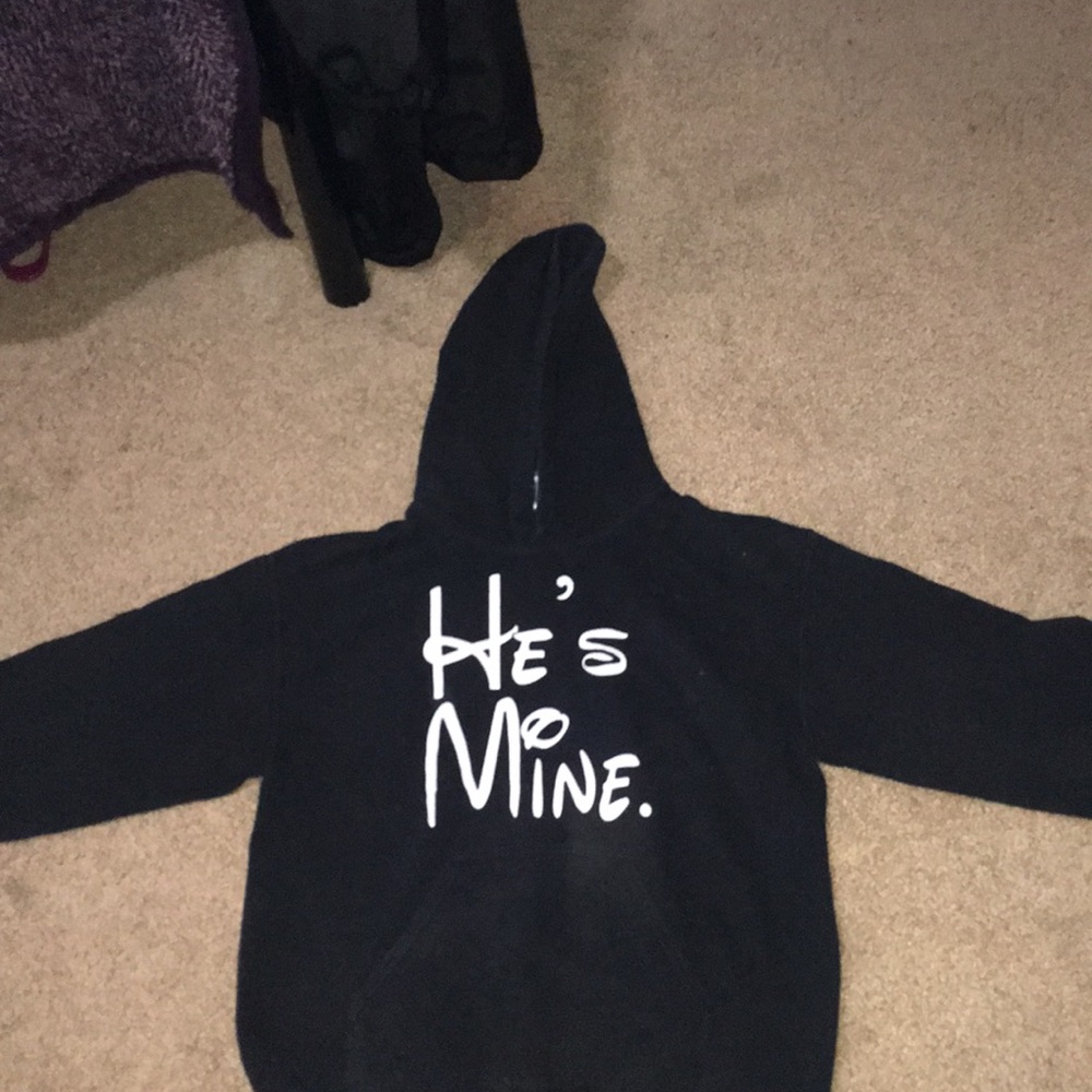 A black sweatshirt